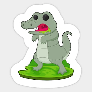 Crocodile Halloween Zombie Sticker